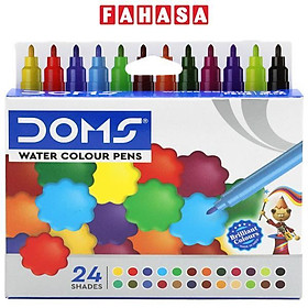 Hộp 24 Bút Lông Màu Water Colour Pens - DOMS 8689