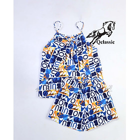 Đồ bộ nữ 2 dây tươi mát, họa tiết hoa văn đáng yêu, màu sắc tươi mới, chất liệu thoáng mát, mặc thoải mái, dễ chịu, phong cách đáng yêu, nhẹ nhàng DB0003