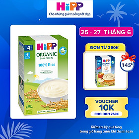 Bột ăn dặm dinh dưỡng Gạo nhũ nhi HiPP Organic 200g