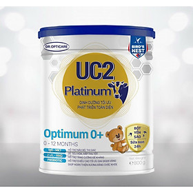 Sữa bột UC2 Optimum 0+ lon 800g - bổ sung sữa non và yến sào Dành cho trẻ 0