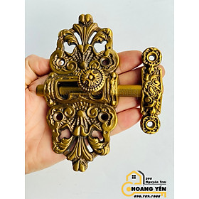 Mua Chốt đồng cửa cổng  chốt cửa bằng đồng đúc  chốt ngang cánh cửa TD- 68512