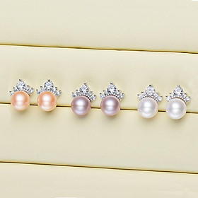 Bông Khuyên Tai Ngọc Trai - Kiểu Treo - Tinh Tế - Trang Sức Cô Tấm - NEPTUNE PEAL - COTAM1504 - Bạc Ý S925 Nạm Ziconia