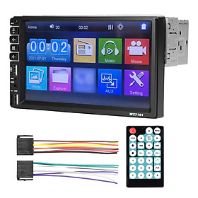 WZ7101 Single Din Car Stereo 7 Inch LCD Touchscreen Monitor BT MP5 Player FM Car Radio Receiver Support TF/USB/AUX-IN