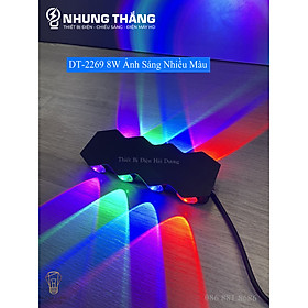 Đèn Hắt Tường Chống Nước 2 Đầu Chiếu Sáng DT-2269 8W Ánh Sáng Trắng/Vàng/Nhiều Màu - Chip Led Siêu Sáng