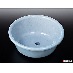 Combo chậu tròn Nakaya + Ghế nhựa  Sanada, làm từ nhựa PP cao cấp kháng khuẩn, bền đẹp và an toàn cho sức khỏe người dùng - nội địa Nhật Bản 