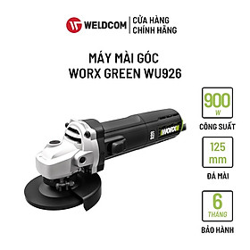 Máy Mài Góc WORX GREEN WU926 Động Cơ Siêu Khỏe 900W 125mm (công tắc cạnh)