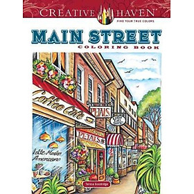 Sách - Creative Haven Main Street Coloring Book by Teresa Goodridge (US edition, paperback)