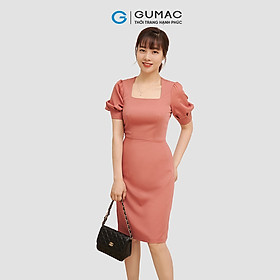 Đầm cổ vuông GUMAC DC06064 tay lỡ