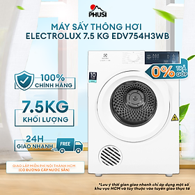 Máy sấy quần áo Electrolux 7.5 kg EDV754H3WB Trắng - Hàng chính hãng [Giao HCM/HN]