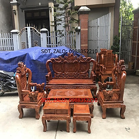 Mua Bộ Bàn Ghế Nghê Phượng Gỗ Lim tay 12