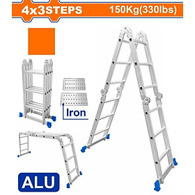 THANG NHÔM ĐA NĂNG 4X 3 BẬC WADFOW WLD7H43 - HÀNG CHÍNH HÃNG
