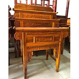 Mua  Trả góp 0%  BÀN THỜ GỖ 3 TẦNG - BÀN THỜ TAM CẤP   BÀN THỜ GIA TIÊN GỖ TRÀM 3 TẦNG bông vàng