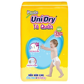 Combo 2 Tã Quần UniDry Gói Đại XL34 (34 Miếng)