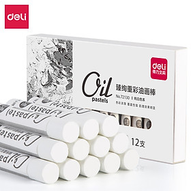 Bút sáp dầu màu trắng Deli - 72130
