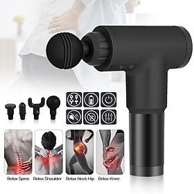 Electric Muscle Relaxation Massage Home Fitness Equipment Four Adjustable Vibrating Speed with Four Massage Heads