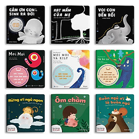 Ehon - Combo 9 cuốn Cảm ơn con Moi moi Buồn ngủ - Cho bé 0 - 2 tuổi - Bản Quyền