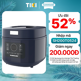 NỒI CƠM ĐIỆN SUNHOUSE SHD8802 (1.0 Lít)- Hàng chính hãng