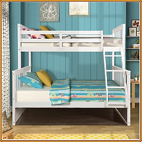 Mua Giường 2 tầng màu trắng Tundo trên 1m2 dưới 1m4