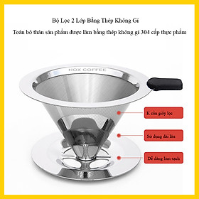 Phễu V60 Bằng Thép Hình Nón (Pour over)