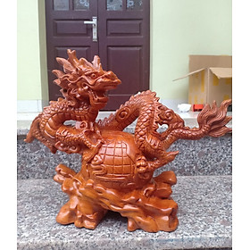 Mua Tượng Điêu Khắc Rồng Đứng Địa Cầu