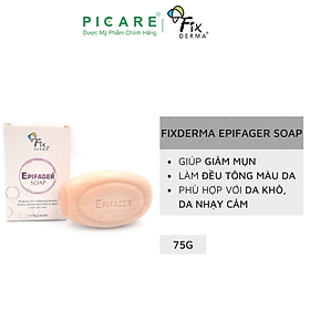 Xà Phòng Làm Sạch Dưỡng Trắng Sáng Da Mờ Thâm Nám Fixderma Epifager Soap 75g