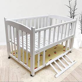 Cũi Cho Bé - Cũi Giường 2 Giát Chất Gỗ Quế 100%, An Toàn Và Chất Lượng