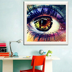 5D DIY Diamond Painting Full Square Round Drill Colored Eyes Diamond