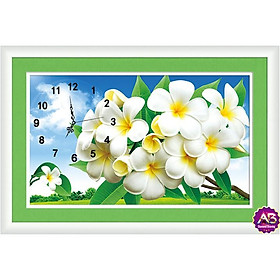Mua Tranh đính đá đồng hồ hoa sứ - 86 x 54 cm - tự đính