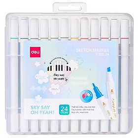 Hộp Bút 24 Màu Deli Sketch Marker - Phiên Bản Sơn Tùng M-TP Giới Hạn