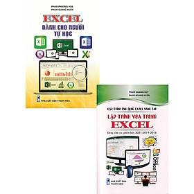 Hình ảnh sách Combo Excel Dành Cho Người Tự Học + Lập Trình Ứng Dụng - Excel Nâng Cao - Lập Trình VBA Trong Excel - STK