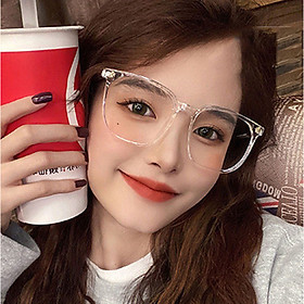 Kính Thời Trang, Mắt Kính Nam Nữ Gọng Vuông Thời Trang Hiện Đại Cá Tính KM19