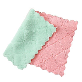 Mua Khăn lau đa năng siêu thấm - giẻ lau bếp  bát đĩa  bàn ghế…  giao màu ngẫu nhiên  loại to 15x26cm