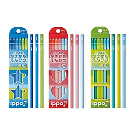 Bút chì 2B Ippo hãng Tombow Nhật Bản ( xanh lá,  hộp 12 chiếc)