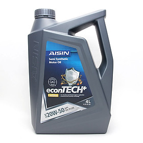 Nhớt Động Cơ AISIN ESSNP2054P 20W-50 SN Plus Econtech+ Semi Synthetic 4L