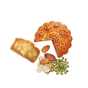 [Dòng bánh ăn chay - ăn kiên] Bánh Trung Thu Kinh Đô XDX Đậu Xanh Hạnh Nhân 150g ( Bánh lẻ)- Mã bánhXDX