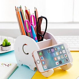 Mua Khay Đựng Bút Để Bàn Kiêm Giá Đỡ Điện Thoại Voi Con Chất Liệu Cứng Cáp Bền Bỉ