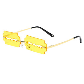 Razor Blade Shaped Sunglasses Rectangular for Shopping Party