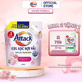 Gel Giặt Attack Hương Giấc Mơ Hoa Anh Đào Túi 3.5Kg