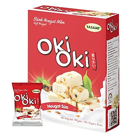 Bánh Nougat - Kẹo Hạnh Phúc Oki Oki Vị Sữa, Ngọt Nhẹ Tự Nhiên Mềm Dẻo Thơm Ngon (114g/Hộp)