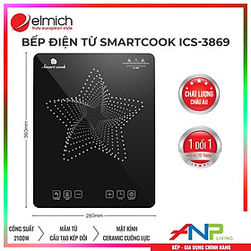 Mua Bếp Từ Đơn Elmich Smartcook ICS-3869 (Công Suất 2100W  Điều Khiển Cảm Ứng  Mặt Kính Ceramic Cường Lực  Chống Sốc Nhiệt) - Hàng Chính Hãng