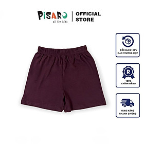 Quần đùi Pisaro Kids chất liệu cotton Hàn cho bé trai bé gái, quần short cho bé mặc hè