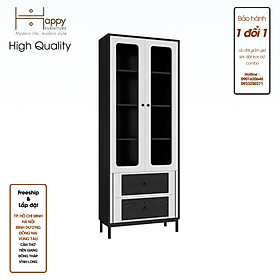 [Happy Home Furniture] TAKO, Tủ lưu trữ 2 cửa mở - chân sắt, 70cm x 30cm x 180cm ( DxRxC), TCM_142