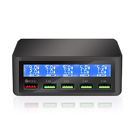 Mua Trạm sạc di động thông minh để bàn sạc nhanh Quick Charge 3.0 màn hình hiển thị đèn LED ILEPO818