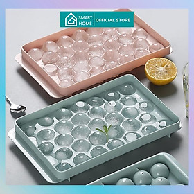 Mua KHAY LÀM ĐÁ 33 VIÊN TRÒN CÓ NẮP ĐẬY VIỆT NHẬT