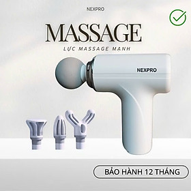 ￼[LOẠI 1 PIN KHỎE] Máy massage cầm tay, máy massage cổ vai gáy 6 Cấp Độ Chuyên Sâu Đa Năng Bảo Hành 12 Tháng