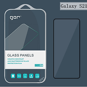 Kính Cường Lực Gor Samsung Galaxy S21 Full Màn, Viền Đen Cao Cấp Hãng Gor ( Fullbox ) - Hàng Nhập Khẩu