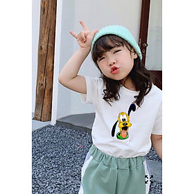 Áo thun bé gái in họa tiết hoạt hình thun mềm mịn thoáng mát thấm hút mồ hôi tốt