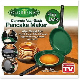 Pancake Pan Maker - Double Sided Nonstick Maker with 4 Small Decorative  Mould Designs for Perfect Eggs, French Toast, Omelette, Flip Jack, and  Crepes