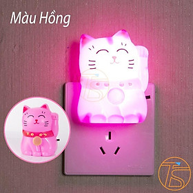 Mua Đèn Ngủ Mèo Thần Tài Siêu Tiết Kiệm 0.1W Nhiều Màu Tiện Lợi