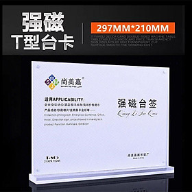 Menu Mica Nam Châm A4 Đế Dày 11mm T-805 - Khổ Ngang